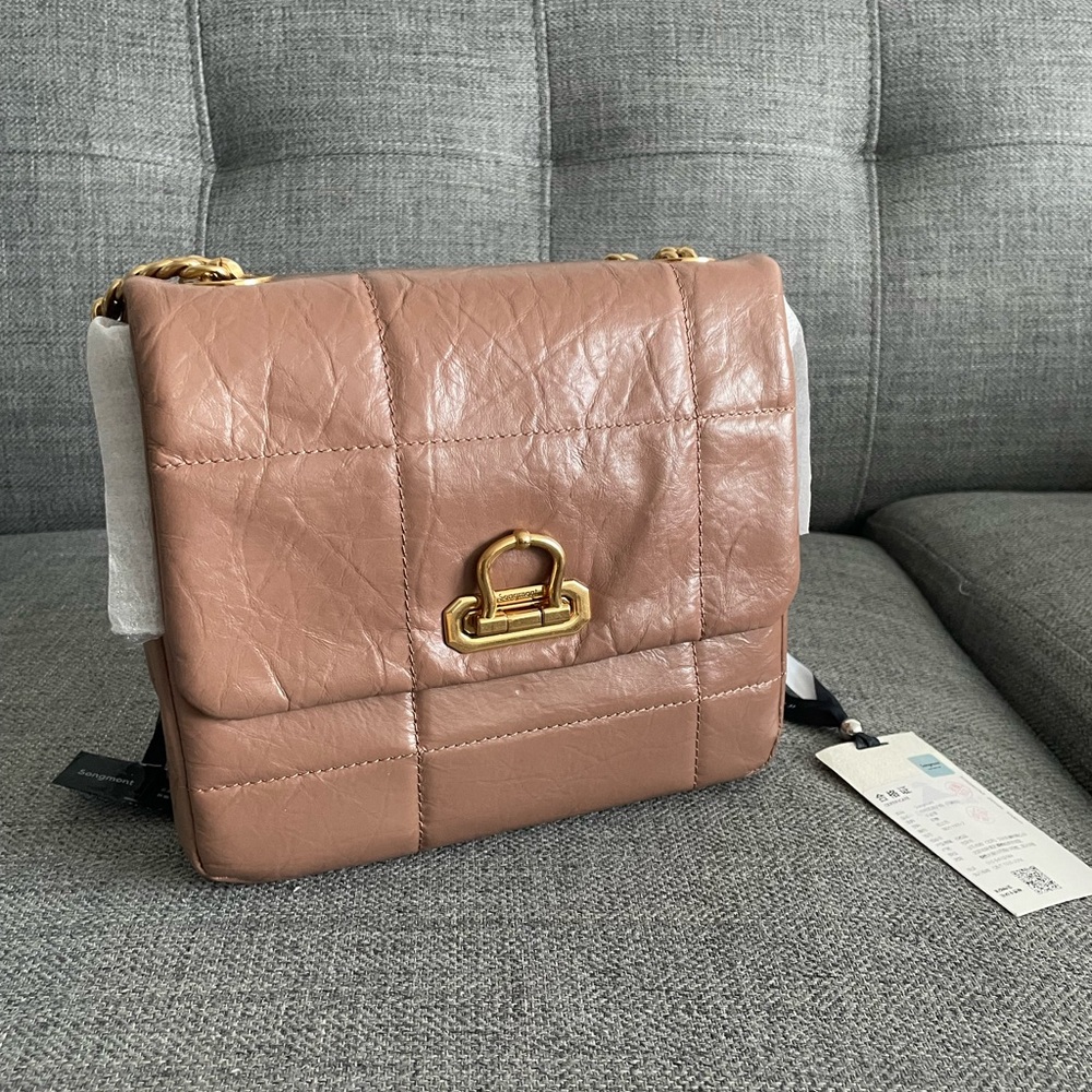 Songmont Brown Shoulder Bag